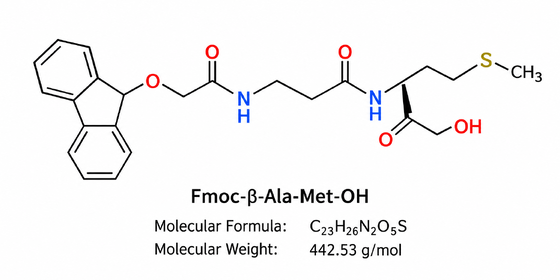 การวิจัยปริปติด ความสกปรก Fmoc-β-Ala-Met-OH HPLC 99+